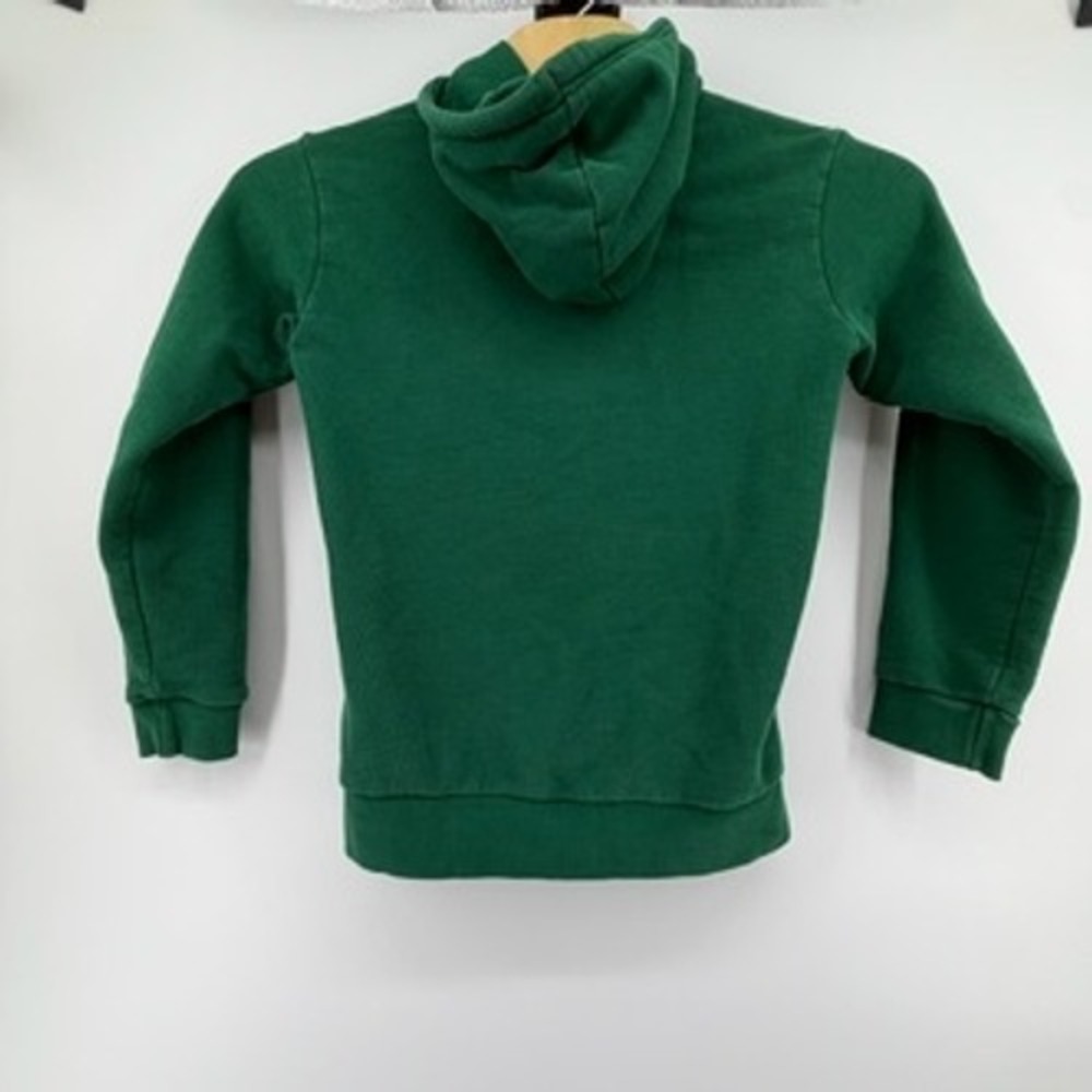 Adidas Originals Trefoil Pullover Hoodie Green Cotton Sweatshirt Mens Small - Picture 3 of 9